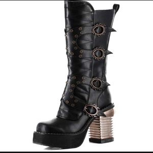 Rare hades Harajuku steampunk boots size 8
